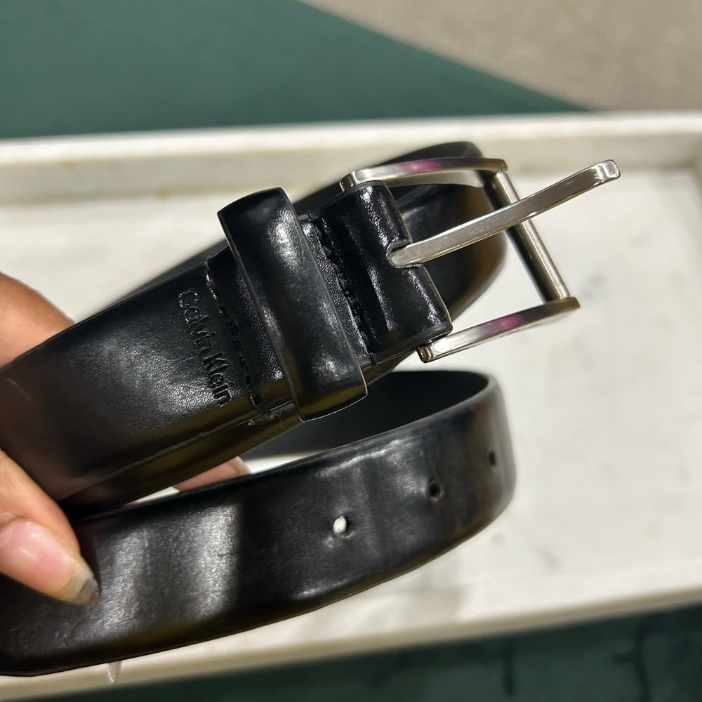 Calvin Klein Black Leather Belt